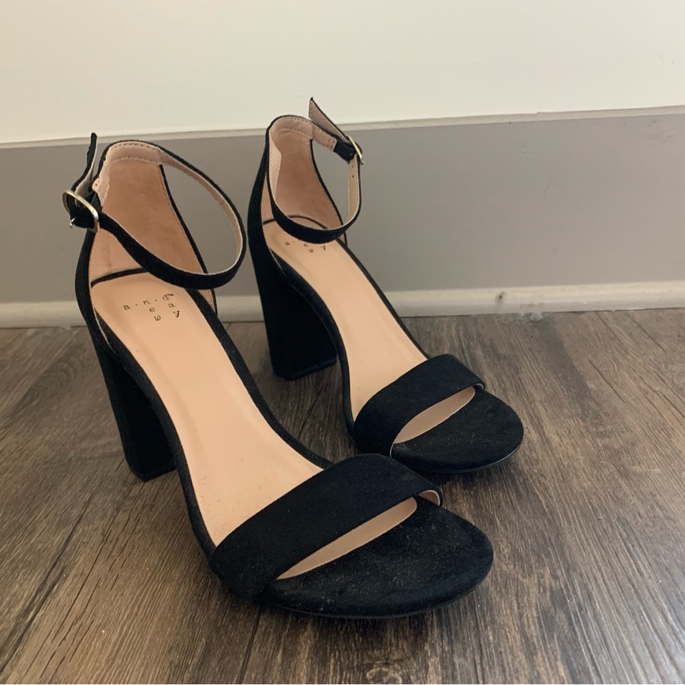 Black a new day 3 inch heels